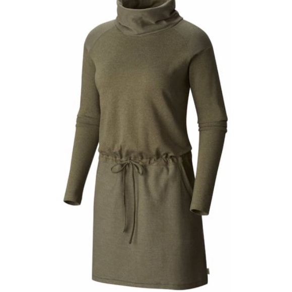 Mountain Hardwear Sweaters - 🏔MHW Stone Grn Cowl Neck Sweater Dress Pullover